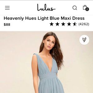 Lulu's Heavenly Hues Light Blue Maxi Dress